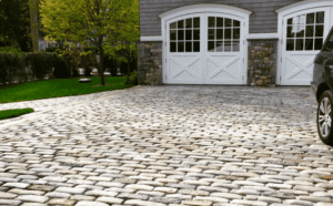 reclaimed cobblestone driveway, reclaimed cobblestones