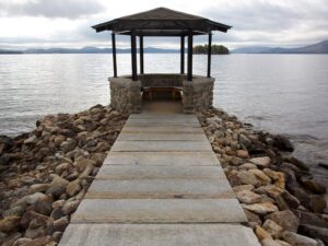 reclaimed stone pathway