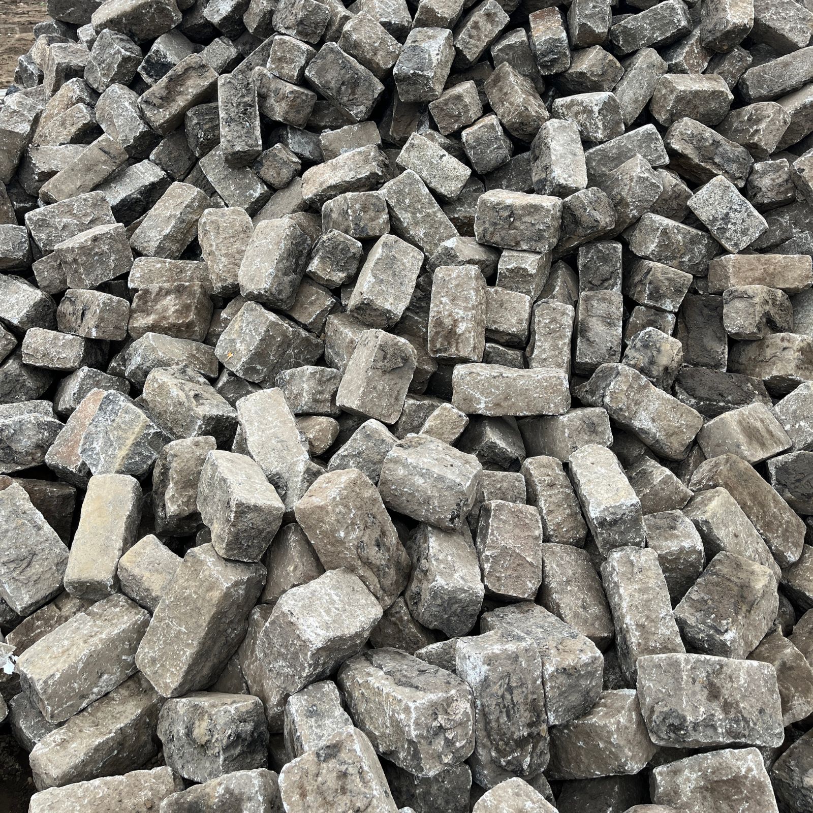 Closeup of a pile of junior cobblestones.